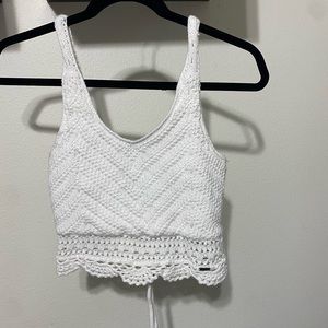 White knit tank top